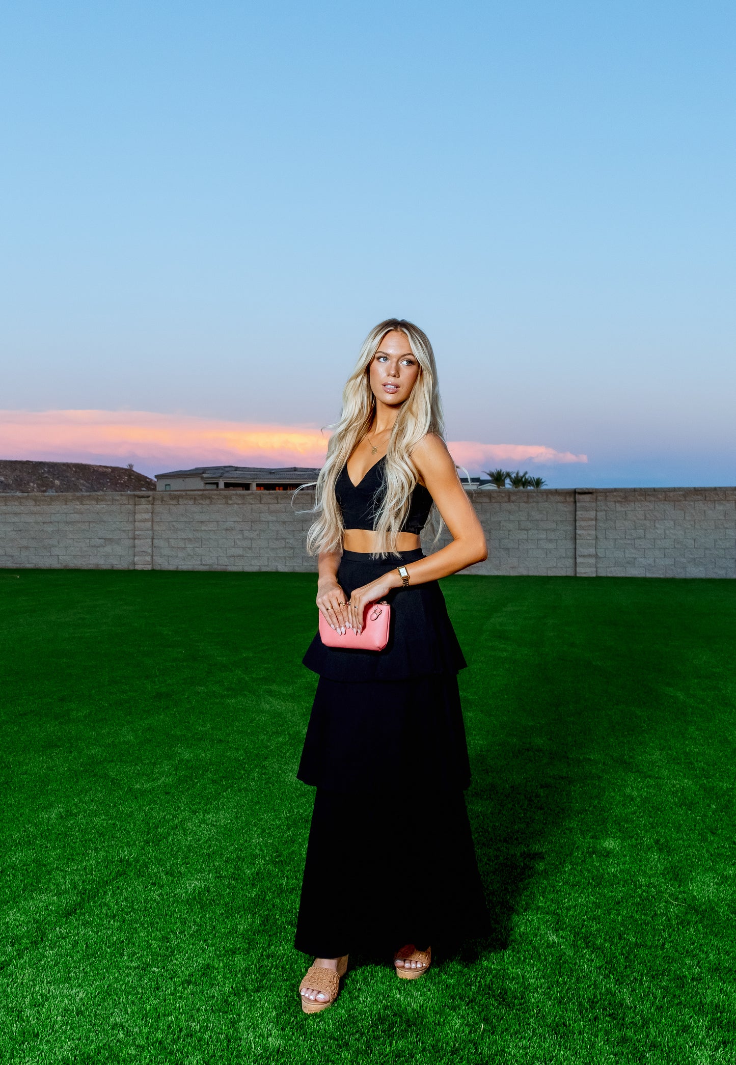 Sable Black Maxi Skirt