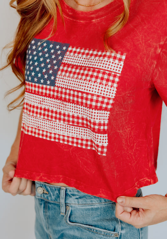 Flag Crop Tee