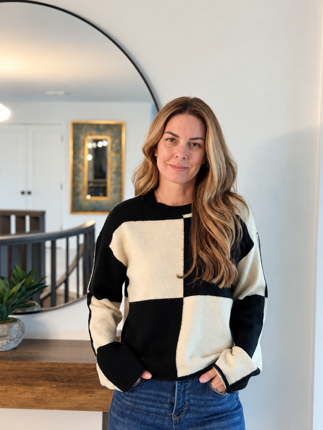 The London Checkered Sweater