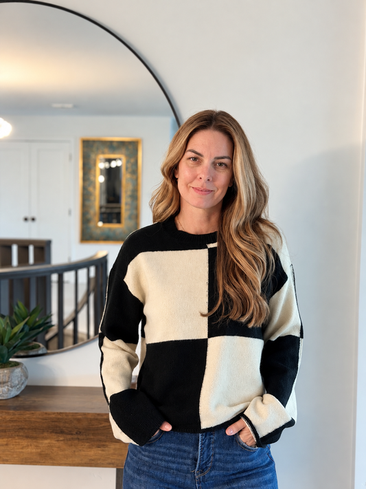 The London Checkered Sweater