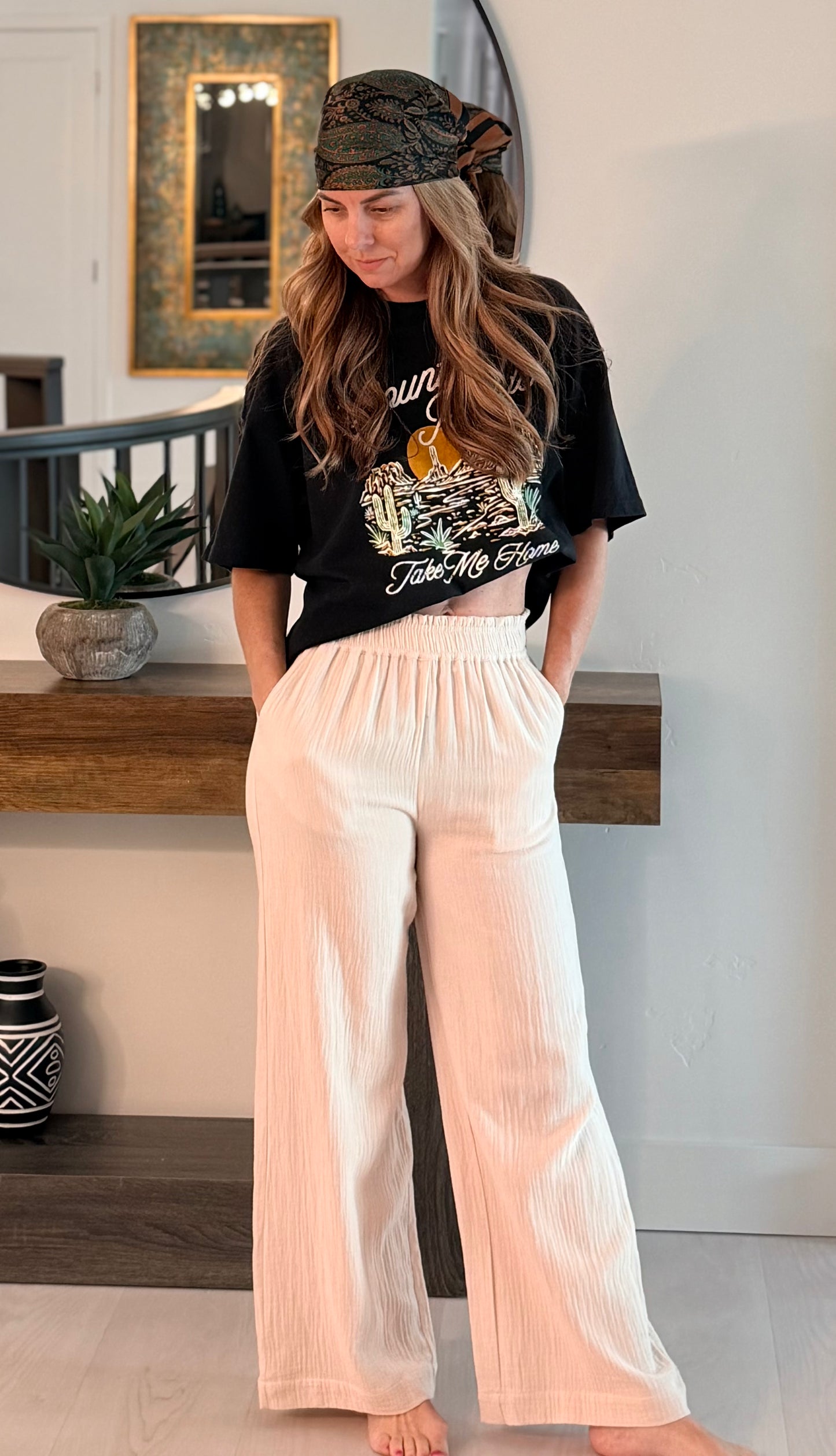 Country Road Graphic Top